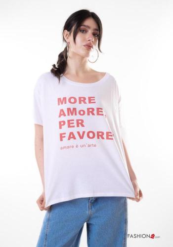T-shirt in Cotone Fantasia stampata - ph 1