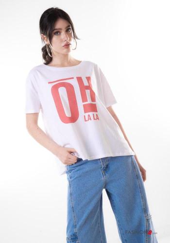 T-shirt in Cotone Fantasia stampata - ph 1