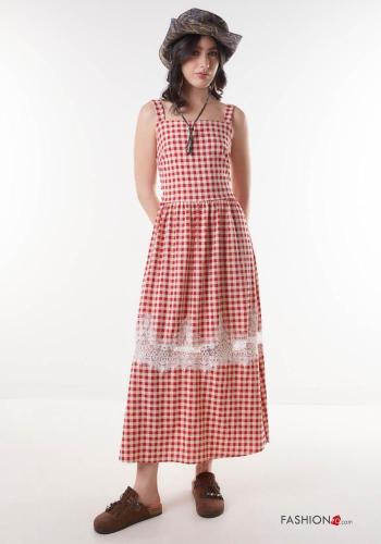 Vestido espalda descubierta Estampado Vichy - ph 1