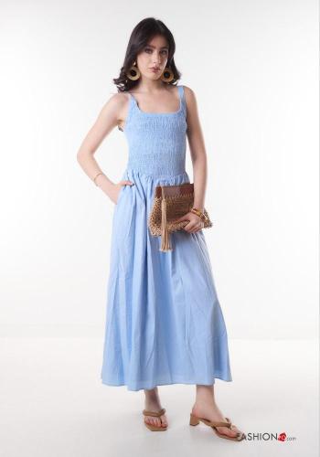 Vestido de Algodón espalda descubierta