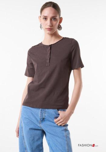 T-shirt in Cotone girocollo