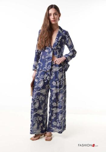 Embroidered Cotton Trousers