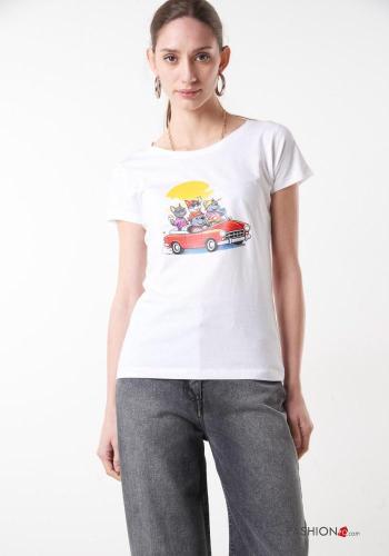 Patterned Cotton T-shirt