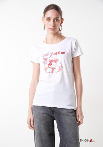 Patterned Cotton T-shirt - ph 1