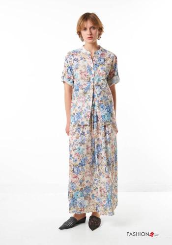 Gonna in Cotone Fantasia floreale - ph 1