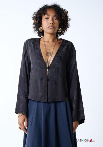 Chaqueta Estampado Floral con cuello en v - ph 1