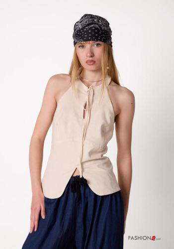 backless Linen Top - ph 1