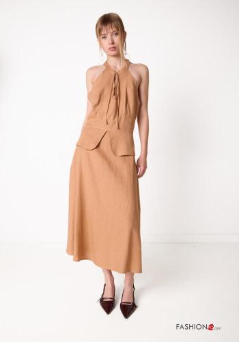 backless Linen Dress - ph 1