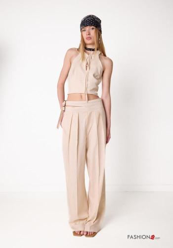 Linen Trousers with belt
