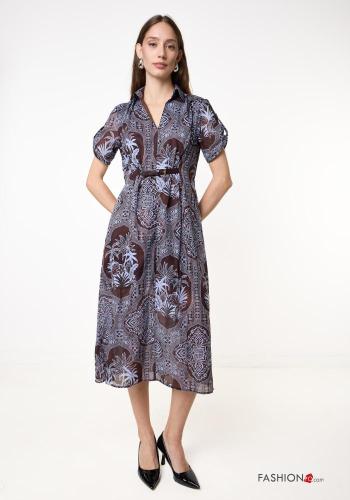 Blumenmuster Kleid aus Baumwolle