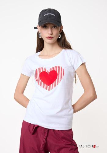 Bedrucktes T-shirt aus Baumwolle - ph 1