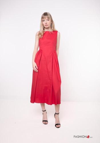 Robe en Coton col rond