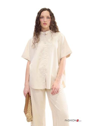 Embroidered Linen Shirt