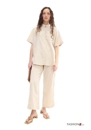 Embroidered Linen Trousers - ph 1