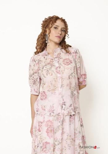 Floral short sleeve Cotton Shirt - ph 1