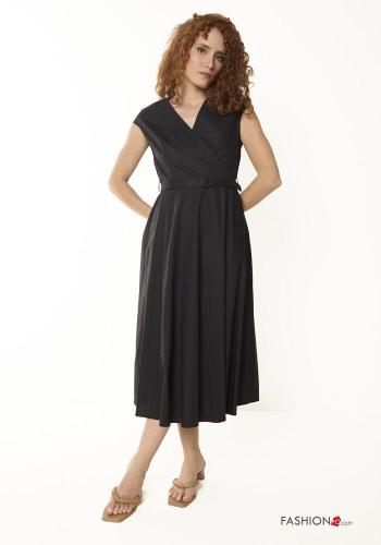 Cotton Dress with v-neck