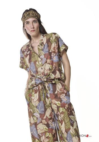 Camisa de Algodón Estampado Floral - ph 1