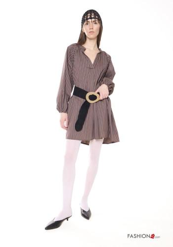 Blouse en Coton Imprimé à rayures avec poches