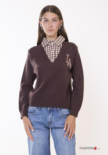 Maglione Fantasia ricamata