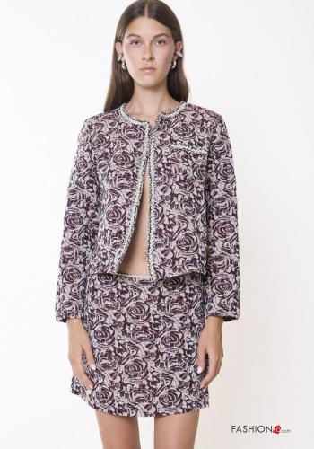 Veste en Coton à Imprimé Floral
