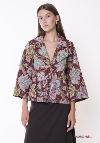 Giacca in Cotone Fantasia floreale - ph 1