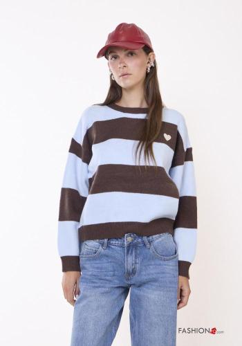 Jersey de Mezcla de Lana a rayas