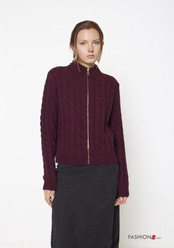 Wool Mix Cardigan Rollneck with zip - ph 1