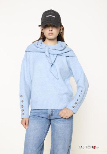 Wool Mix Sweater with buttons