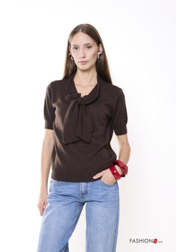 Maglione in Misto Lana maniche corte
