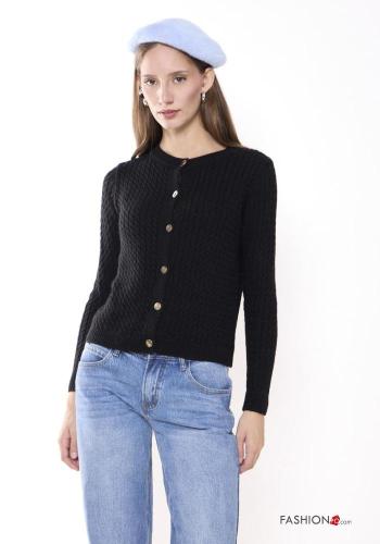 Cardigan in Misto Lana con bottoni