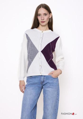 Maglione in Misto Cashmere con bottoni - ph 1