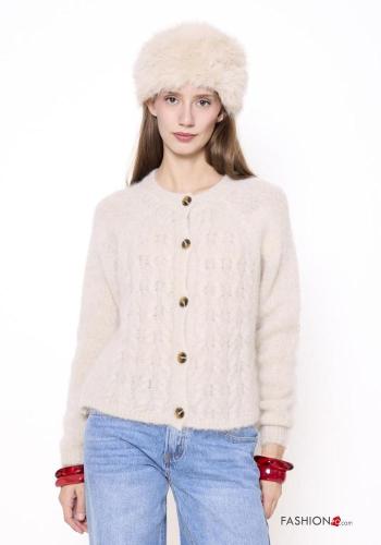 Cardigan in Misto Lana con bottoni