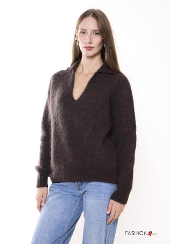 Maglione in Misto Lana scollo a V