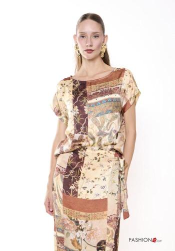 Paisley-print Blouse
