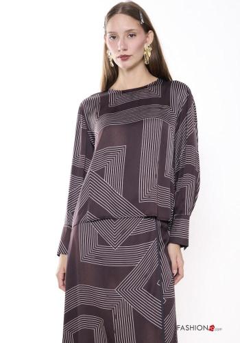 Blouse à Imprimé Géométrique - ph 1