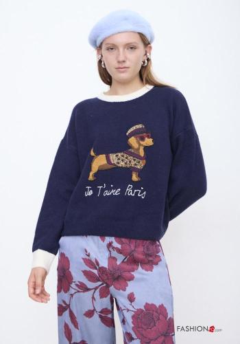 Maglione in Misto Lana Fantasia stampata - ph 1