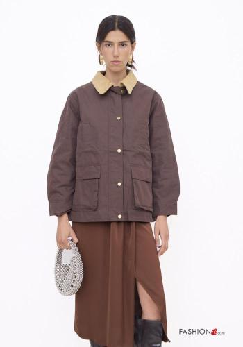 Giacca in Cotone con colletto con bottoni con tasche - ph 1