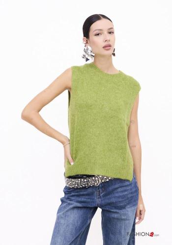 Pull en Mohair sans manches