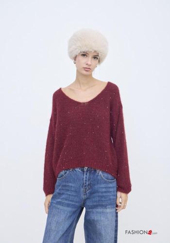 Jersey de Mohair con cuello en v
