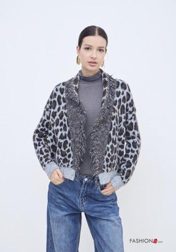 Gilet en Mohair Imprimé animalier - ph 1