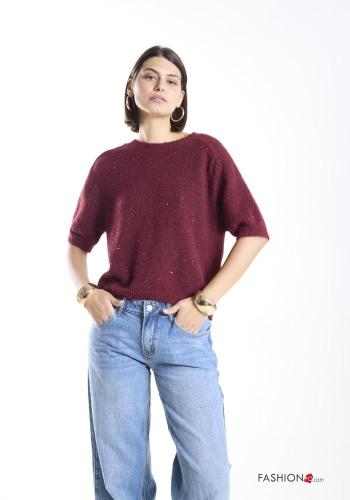 Pull en Mohair manches courtes