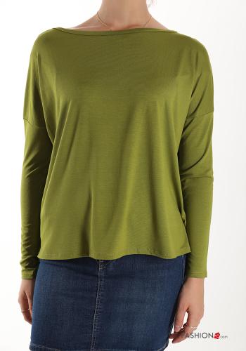 Camisola de mangas compridas Estilo Casual - ph 1