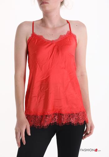 Top sín mangas encaje con cuello en v - ph 1