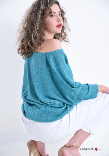 Strickpullover  V-Ausschnitt Lurex - ph 2