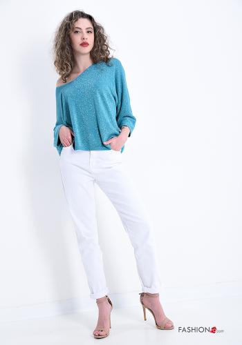 Strickpullover  V-Ausschnitt Lurex - ph 5
