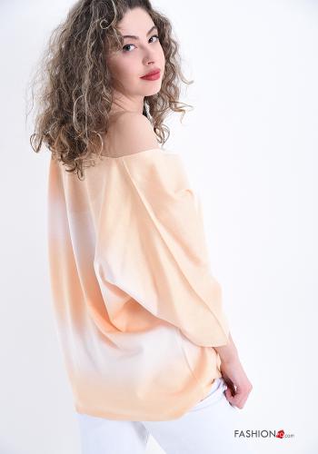 Maglione  scollo a V Fantasia righe - ph 2