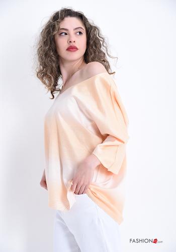 Maglione  scollo a V Fantasia righe - ph 3