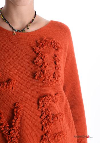 Lettering print Sweater - ph 4