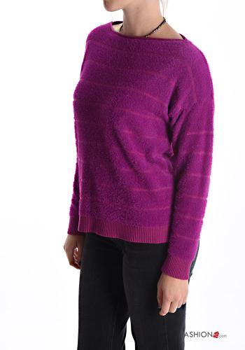 Maglione Fantasia righe con scollo a barca - ph 3