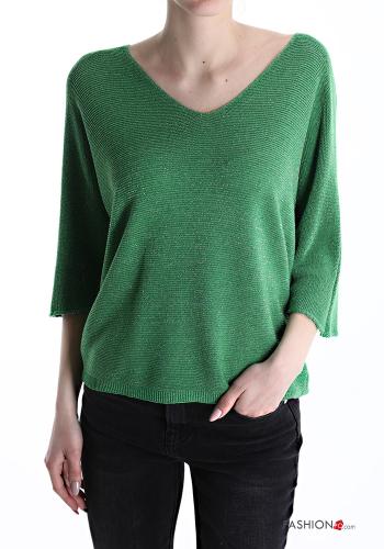 Maglione lurex scollo a V - ph 1